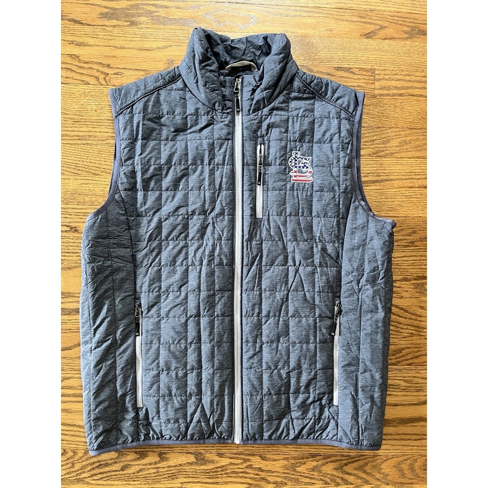 St. Louis Cardinals Cutter & Buck Stars And Stripes Insulated Puffer Vest Mens L